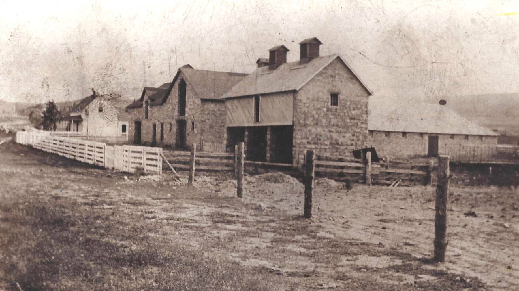 The historic Courtyard Barns on the Frawley Ranch