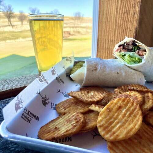 Wrap and fries
