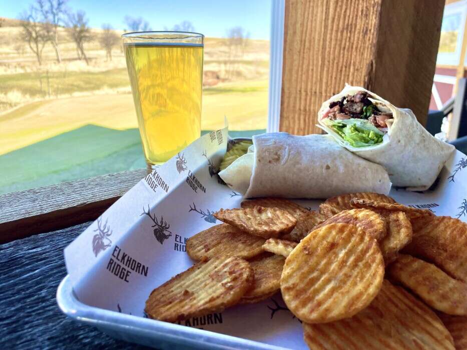 Wrap and fries