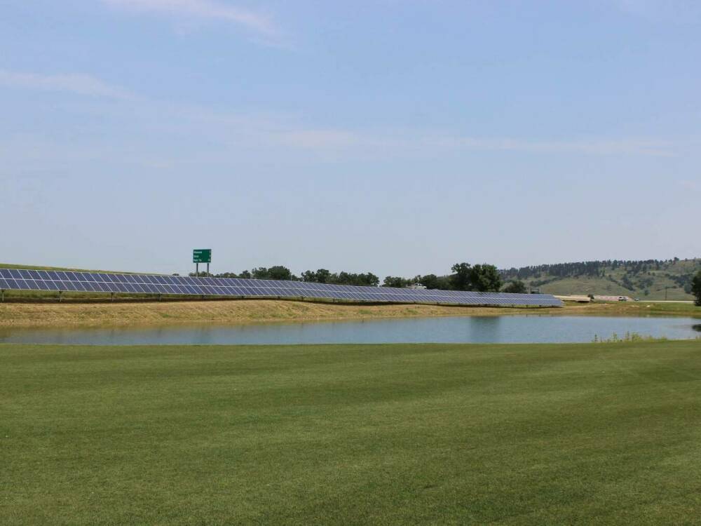 The new solar panels at Elkhorn Ridge Golf Club and Resort